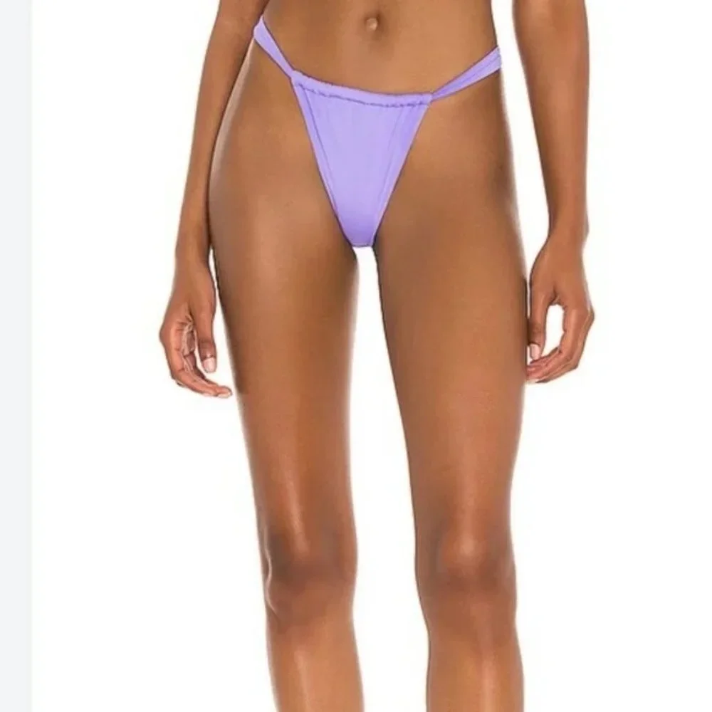 l*space Amethyst Purple Gina Bitsy Bikini‎ Swim Bottom XL
